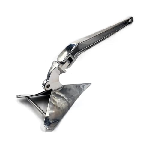 MarineNow Stainless Steel AISI 316 CQR Boat Anchor 33 LBS