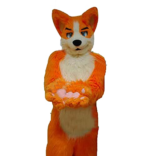 FurryMascot Fullsuit Fursuit Costume Black/Blue/White