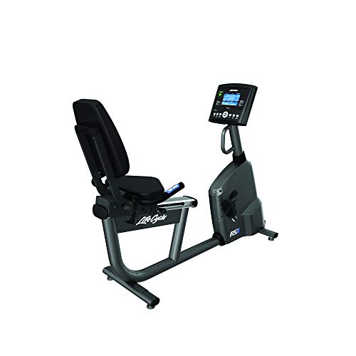 Life Fitness RS1 Recumbent Indoor Cycling Exercise Bike with Go Console Titanium