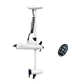 AQUOS 12V 55LBS 48" Electric Trolling Motor with Remote Control for Boats White