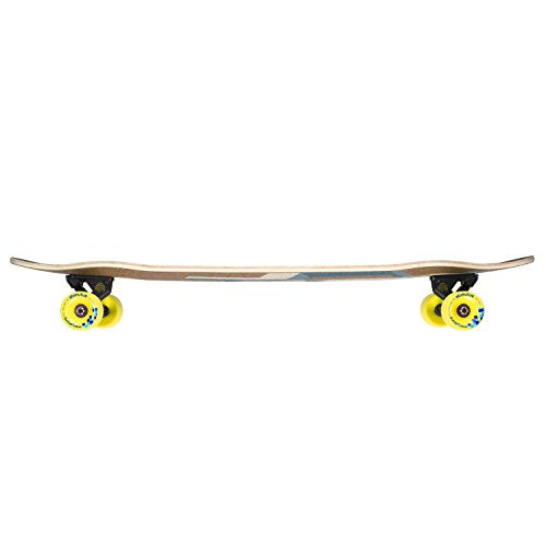 Loaded Boards Basalt Tesseract Bamboo Longboard Skateboard Complete Dark Blue