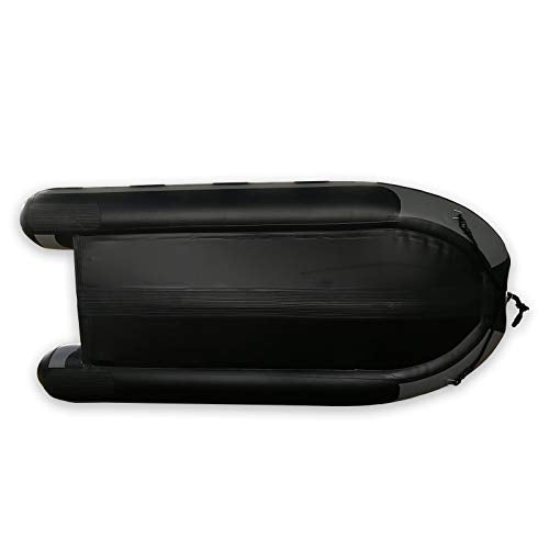 Seamax Recreational Inflatable Boat 10.8 Feet Dark Grey with High Pressure Airmat for 4 Passengers
