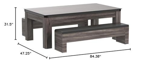 Atomic Hampton 3-in-1 Combo Table Grey