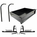 Performance Plus Carts Club Car DS Golf Cart Black Steel Utility Cargo Box Kit with Brackets