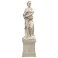 Design Toscano Winter Woman of The Four Seasons Garden Statue Set 24" Wide 88" Tall Ancient Ivory