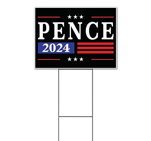 TampaPrinting Pence 2024 Yard Sign 18" x 24" with Metal Step Stake