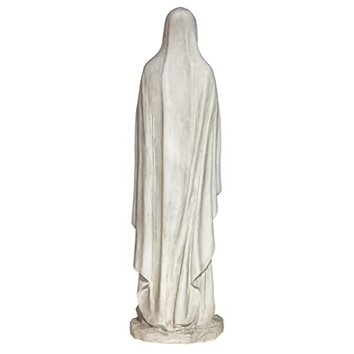 Design Toscano Life Size Blessed Virgin Mary Statue Antique Stone