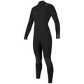 O'NEILL Women's Hyperfreak 4/3mm Chest Zip Full Wetsuit Black/Black