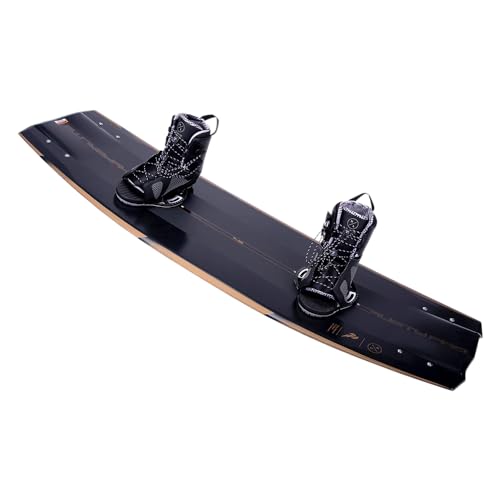 Hyperlite Rusty Pro Mens Wakeboard 140 W/Team OT Bindings Black/Gold 140cm/(7-10.5)
