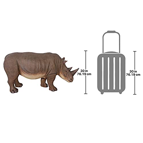 Design Toscano Rhinoceros Statue Full Color