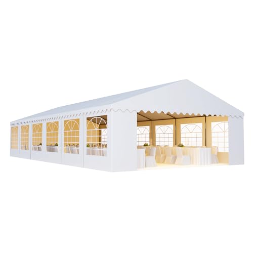 AMERICAN PHOENIX Heavy Duty 40x20 Party Tent Canopy for Weddings and Events White