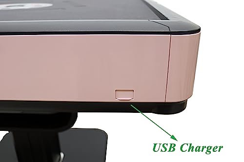 usamjtable Ultra-Thin Folding Automatic Mahjong Table Rose Pink
