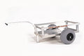 Alumacart Bimini Aluminum Beach Wagon with Four Rod Holders Silver