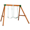 Backyard Discovery Durango All Cedar Swing Set Light Brown