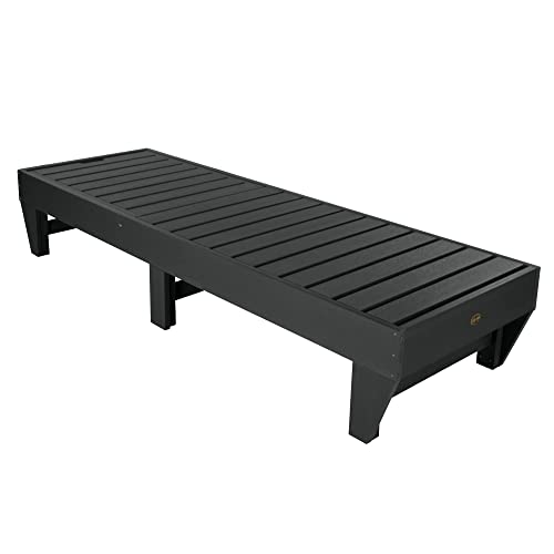 Sequoia Professional Commercial Grade Pinehurst Chaise Lounge Black