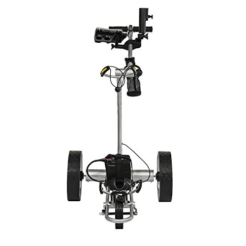 BAT-CADDY ELECTRIC GOLF CADDY BATCADDY X4R Advanced Lithium 36-Hole Golf Push Cart Titanium Silver