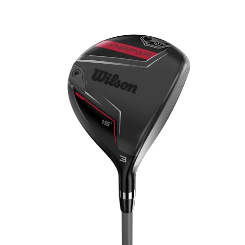 Wilson Dynapower Men's Fairway Wood - Right Hand, Stiff, 3 Black/Red