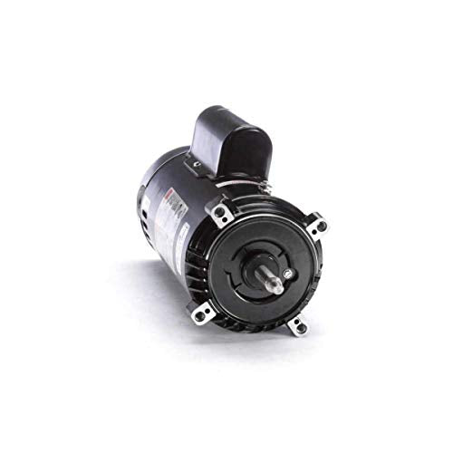 The Pool Supply Shop 2.5 Horsepower C Face Threaded Shaft Horizontal Pool Pump Motor 1.1 SF Black