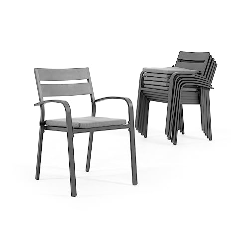 JARDINA Outdoor You Living Salina 9-Piece Aluminum Patio Dining Set for 8 Grey