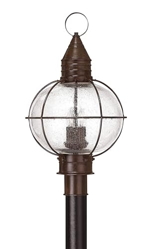 Hinkley Rustic Four Light Post Top/Pier Mount Cape Cod Collection Sienna Bronze