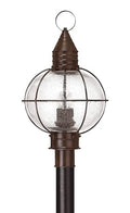 Hinkley Rustic Four Light Post Top/Pier Mount Cape Cod Collection Sienna Bronze