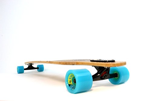 Inspiration Longboards Bamboo Composite BIGBOY Longboard Complete Black and Teal