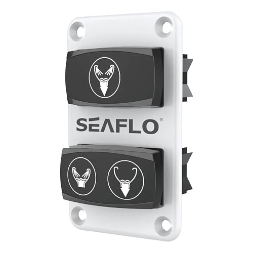 SEAFLO 12V Deluxe Flush Fresh Water Electric Marine Toilet White