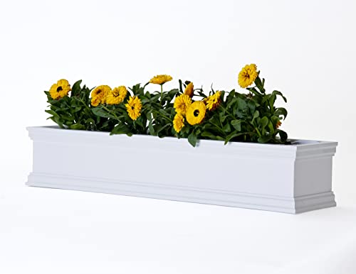 Generic 72 Inch Laguna Cleat Mount Window Box White