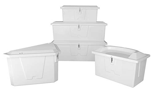 TaylorMade Stow 'N Go Fiberglass Dock Box Large White