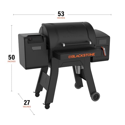 BLACKSTONE 2258 Pellet Grill/Air Fryer Combo Powder Coated Black