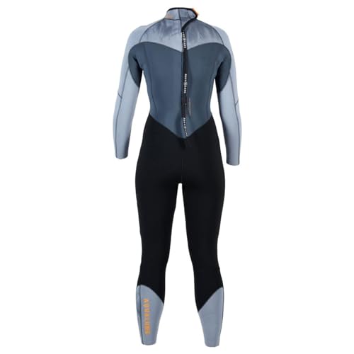 Aqua Lung Aquaflex 3mm Wetsuit Women Medium Gray Orange