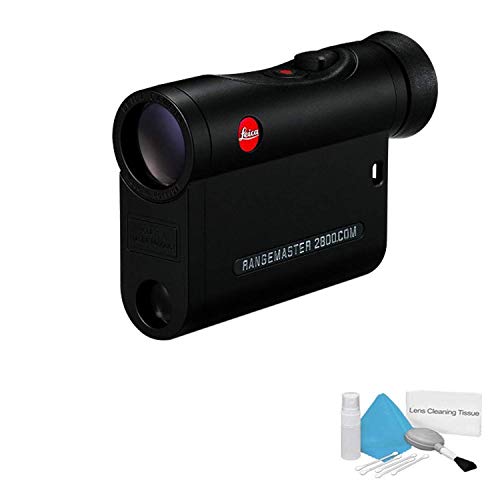 Leica 7x24 Rangemaster CRF 2800.COM Laser Rangefinder Red Bundle with Lens Cleaning Kit