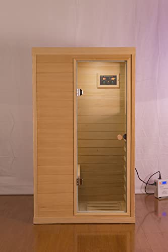 HFYee Infrared Sauna Box Hemlock Single Person Natural
