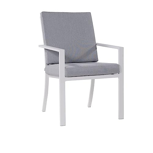 Hanover Greyson 7-Piece Outdoor Dining Set Grey/White