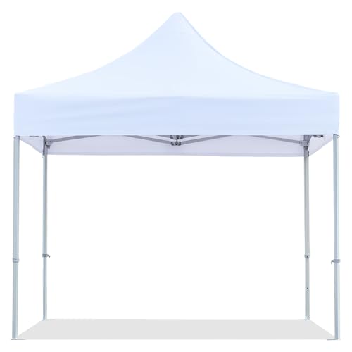Pro Expo 10x10 Heavy Duty Aluminum Canopy Tent Package Waterproof Fireproof White