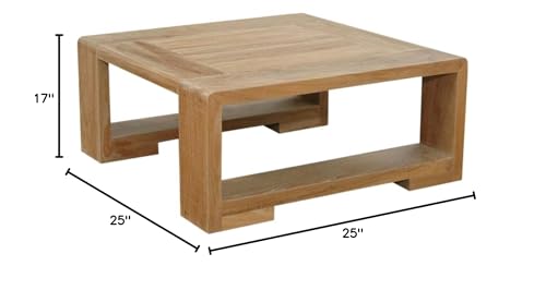 Anderson Teak DS-804 Capistrano Deep Seating Ottoman Honey Golden Teak