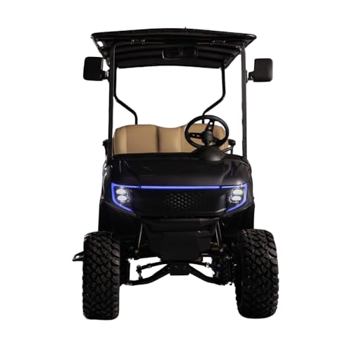 Sourcefy MadJax Apex Body Kit Hyper Gray Metallic for EZGO RXV Golf Cart 2008-2022 with RGB3 Sequencing Colors