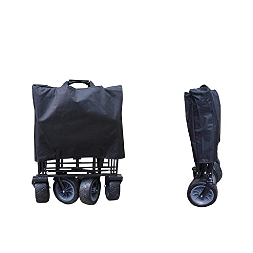 5sssallefaa Heavy Duty 4-Wheel Pull Along Beach Wagon Foldable Garden Cart