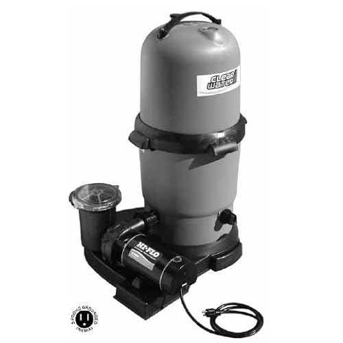 Waterway Clearwater II Above Ground Pool Cartridge Filter with 1 HP Pump