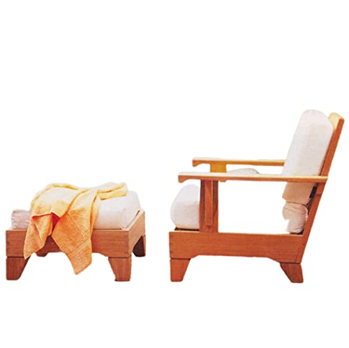WholesaleTeak Caranas 2 Pc Lounge Chair Set with Cushions in Canvas Natural
