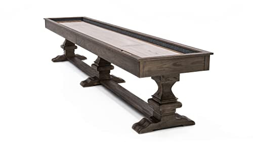 Empire USA Plank & Hide Beaumont Shuffleboard Table (14') Silvered Oak