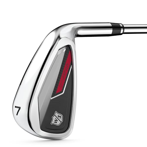WILSON Staff Golf Clubs Dynapower Iron Set 5-SW GW Steel for Men Silver