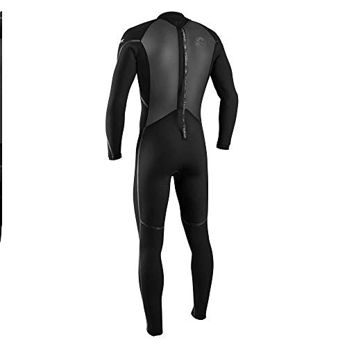 O'NEILL Men's Heat 3/2mm Back Zip Full Wetsuit Black/Black