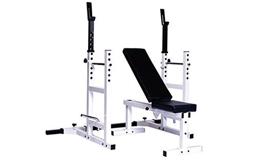 York Barbell Weight Bench with 300 LBS Weight Set