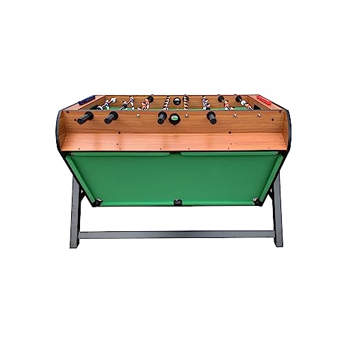 KICK Triplex 55" Telescopic Rods 3-in-1 Swivel Multi Game Table Brown