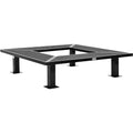 Global Industrial 6' Square Outdoor Tree Bench Expanded Metal Black