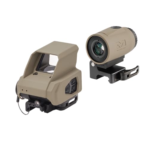 Meprolight Mepro Tru-Vision Reflex Sight and MMX3 Magnifier Tactical Combo Pack Tan