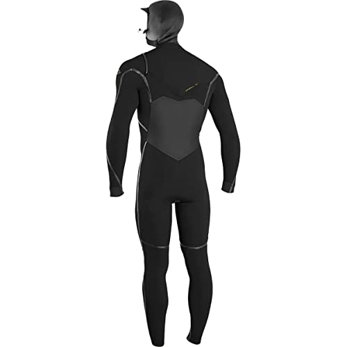O'Neill 5.5/4 Psycho Tech Chest Zip Hooded Wetsuit 2022 - LT Black/Black