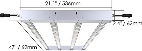 TotalGrow High Output Multi-HI 4-Bar 320W Full Spectrum LED Grow Light Fixture