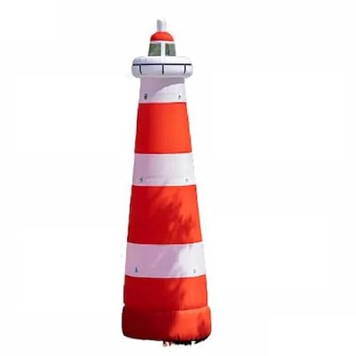 BOZHOUYUPIN 8m Giant Inflatable Pharos Lighthouse PVC Tarpaulin Advertising Model As Picture Show
